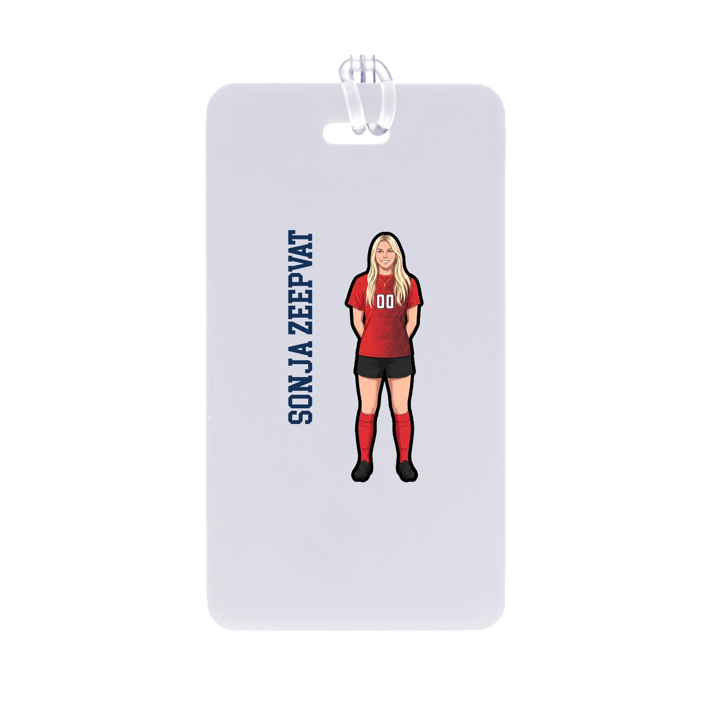 Bag Tag — Name Vertical in Classic