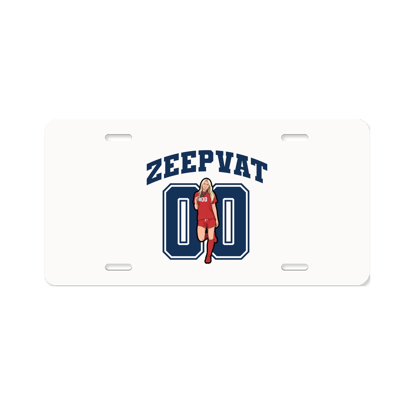 License Plate — Number in Classic