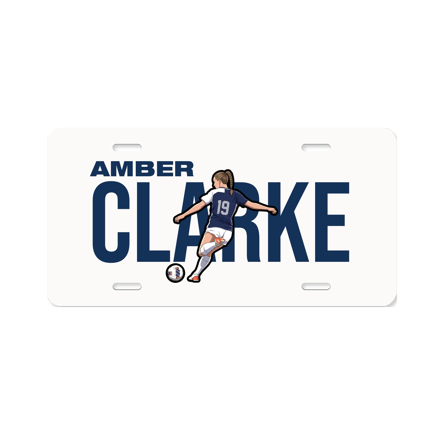 License Plate — Player Name in Classic