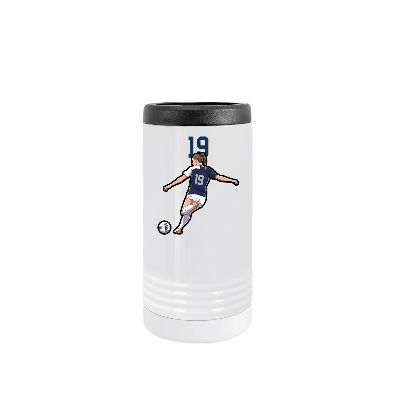 Slim Beverage Holder — Number Top in White