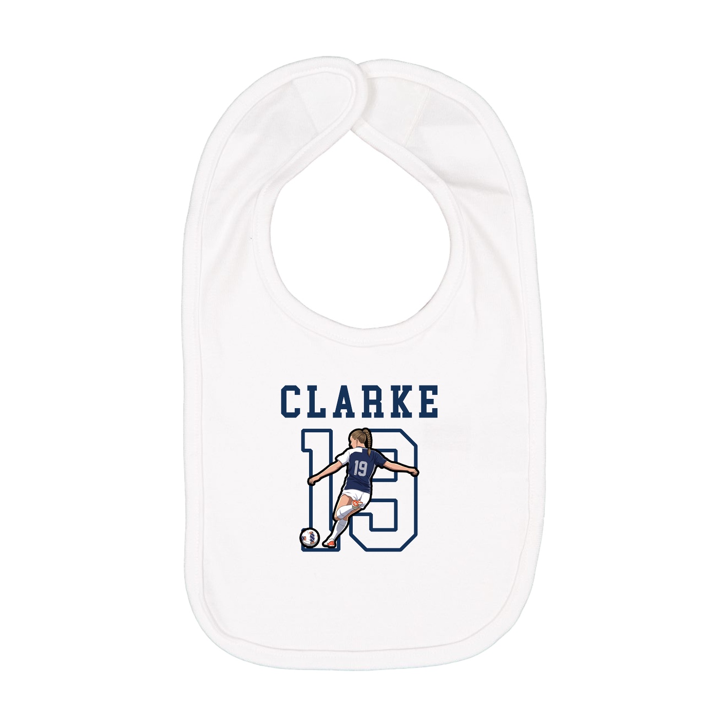 Infant Bib — Shirsey in White