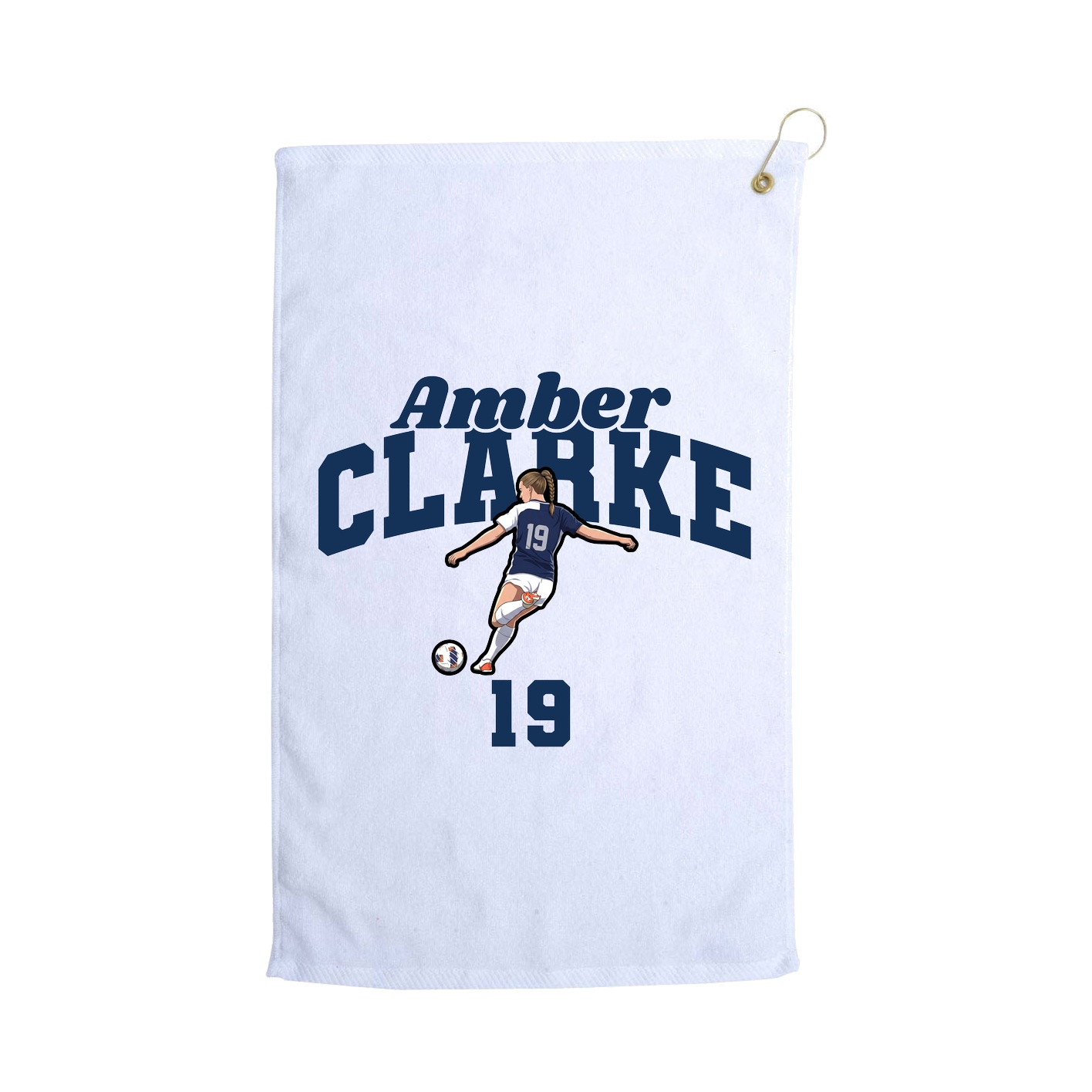 Golf Towel — Signature Arch in White