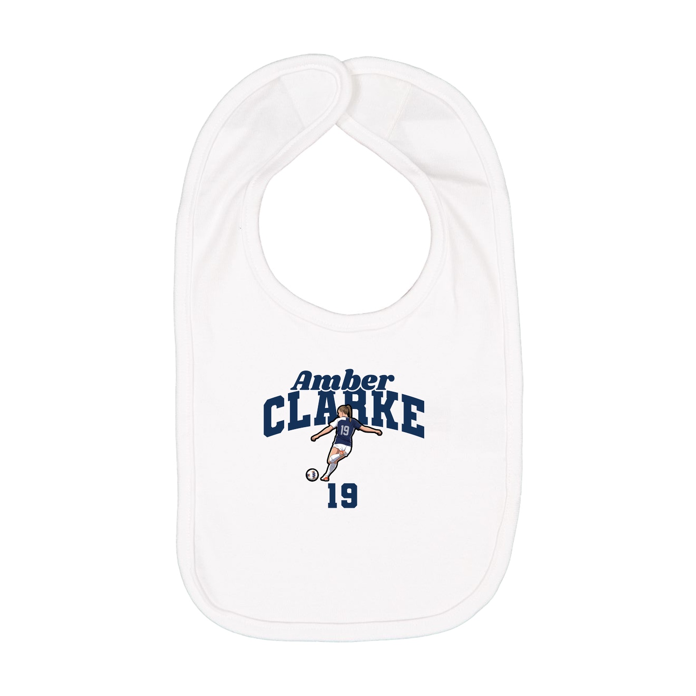Infant Bib — Signature Arch in White