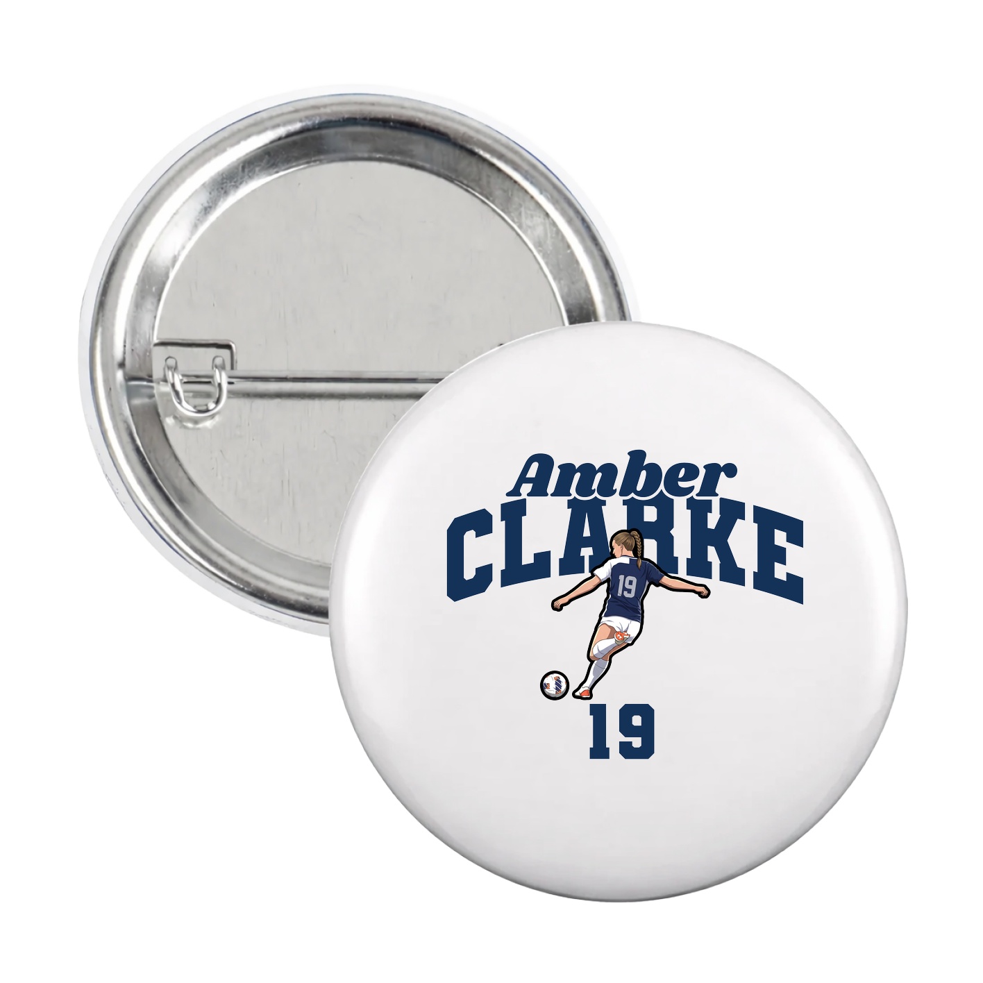 Game Day Button — Signature Arch in White