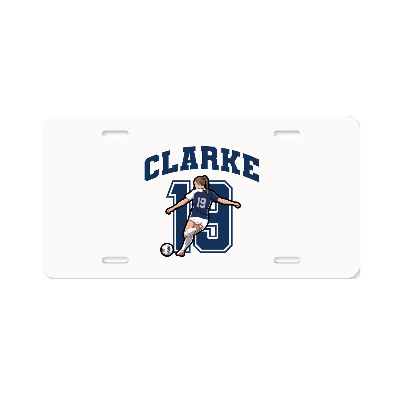 License Plate — Number in Classic