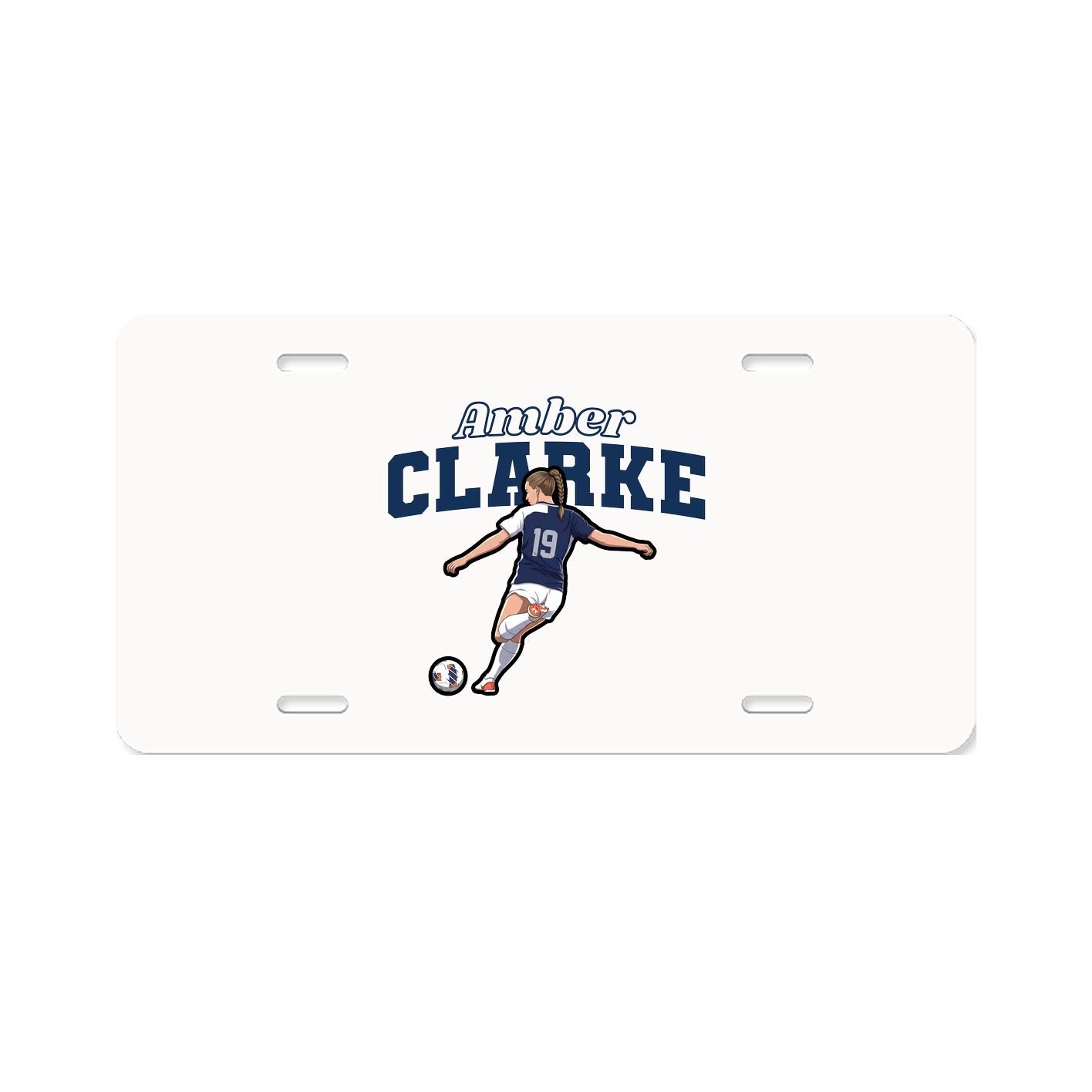 License Plate — Name Arch in Classic