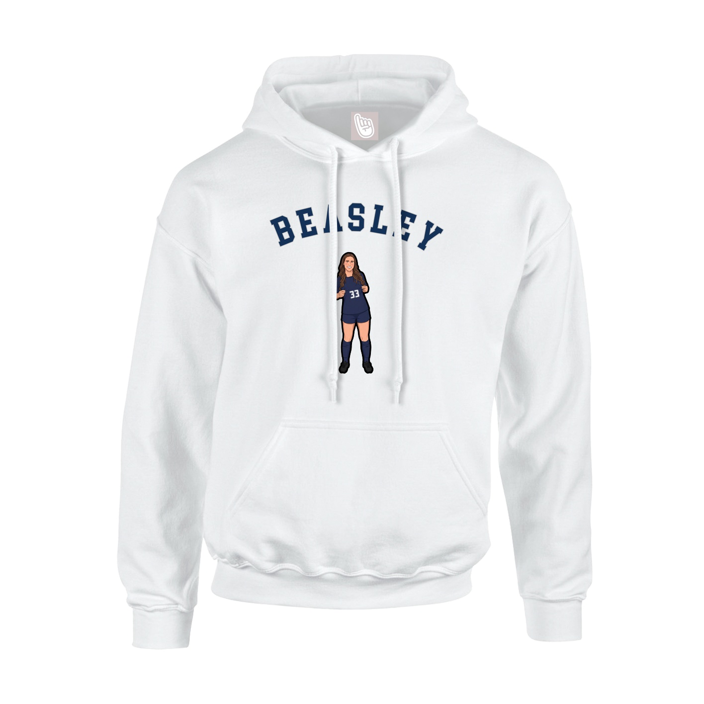 Hoodie — Shirsey Arch in White