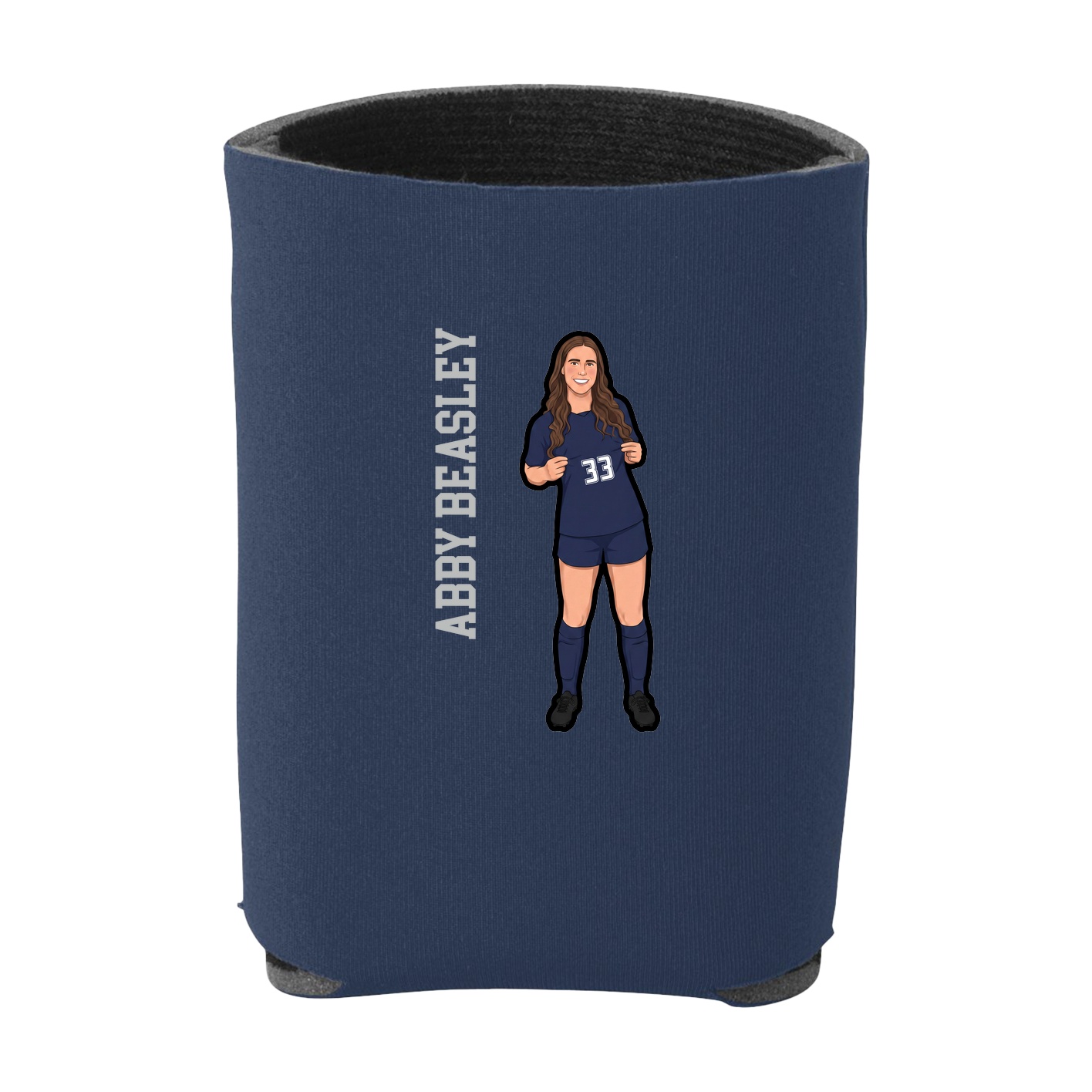 Can Holder — Name Vertical in Navy