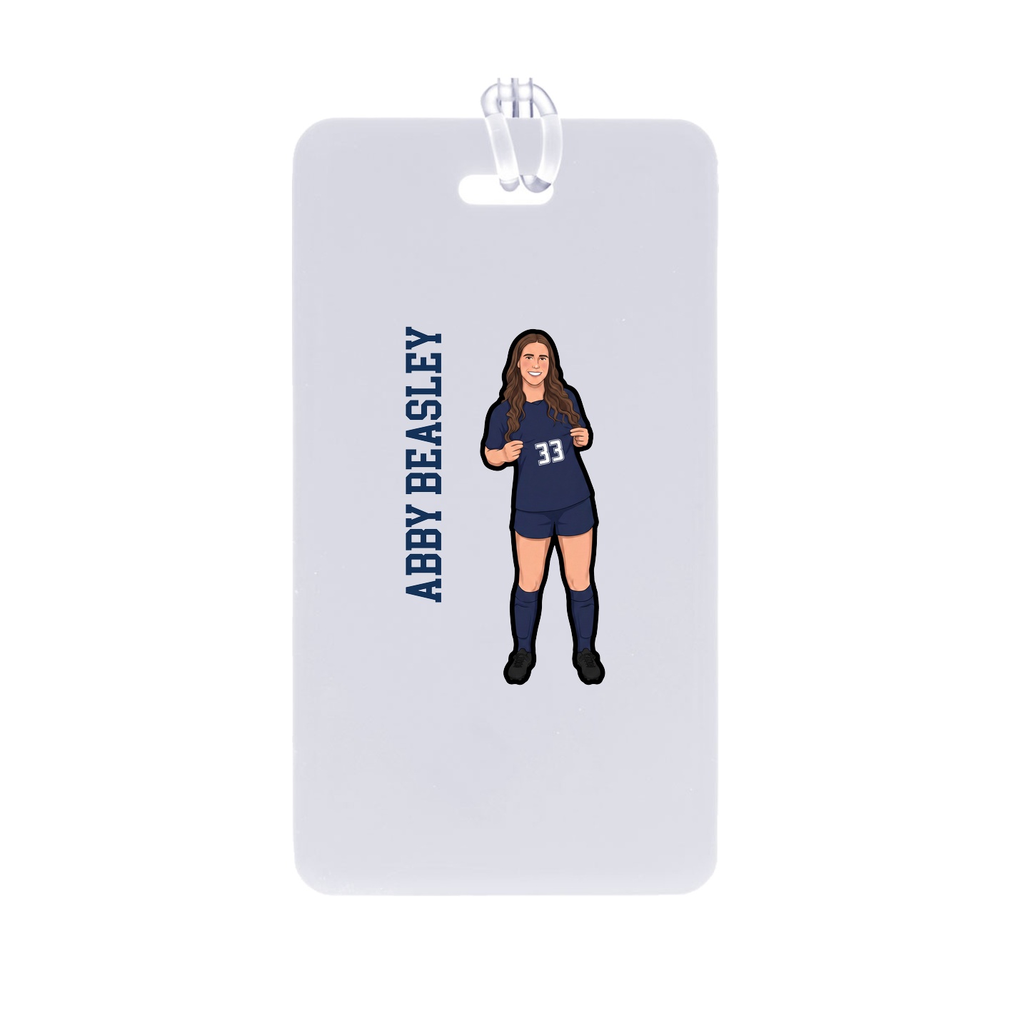 Bag Tag — Name Vertical in Classic