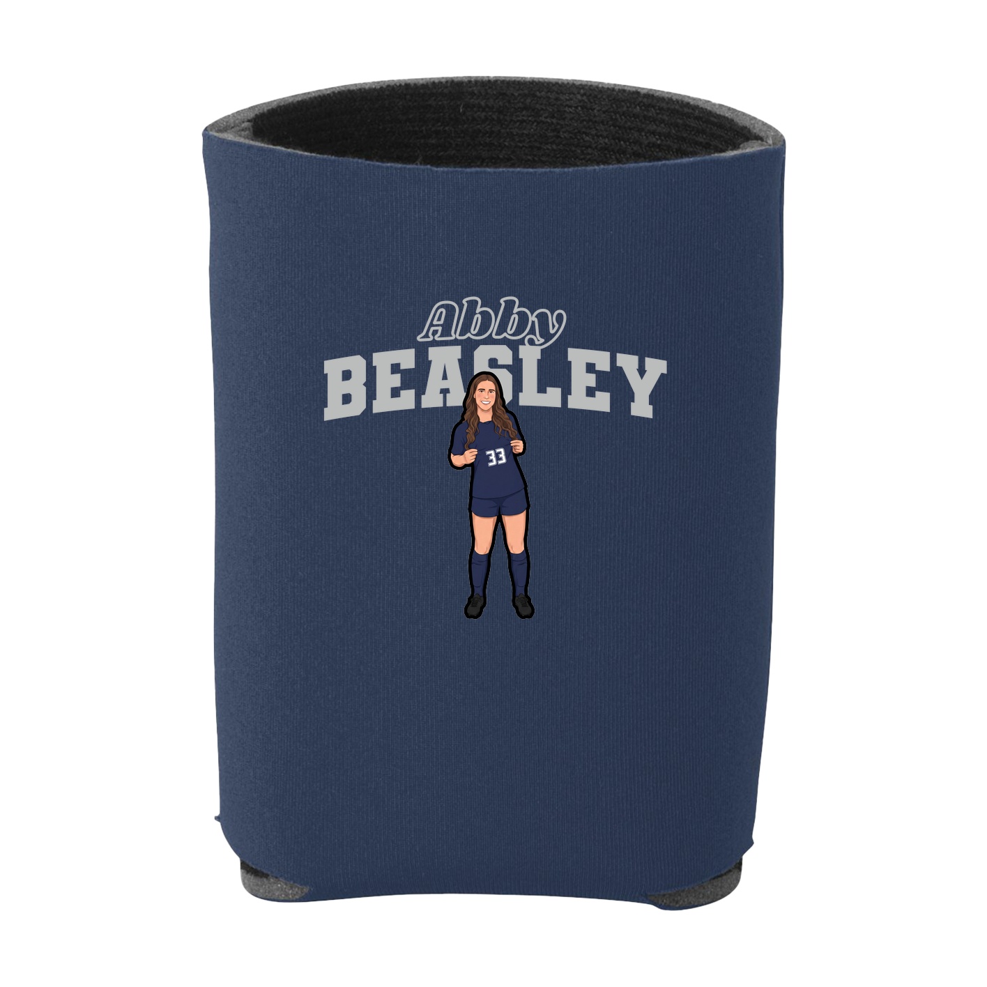 Can Holder — Name Arch in Navy