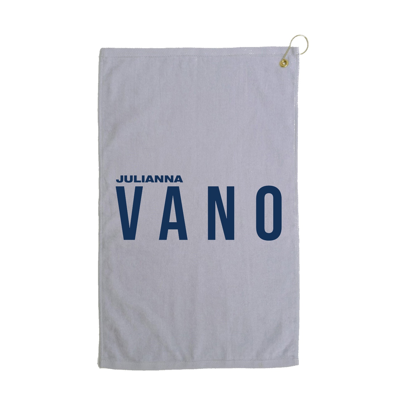 Golf Towel — Player Name in Grey