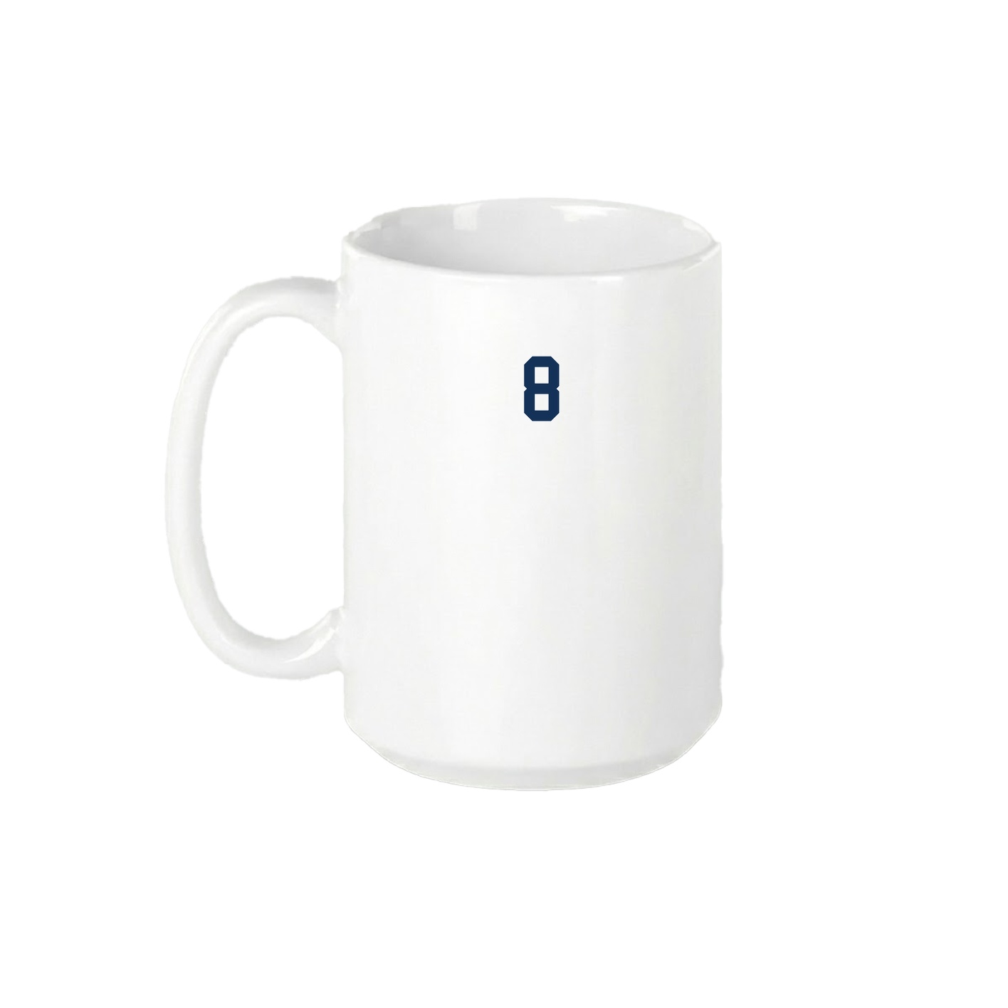 15oz Coffee Mug — Number Top in White