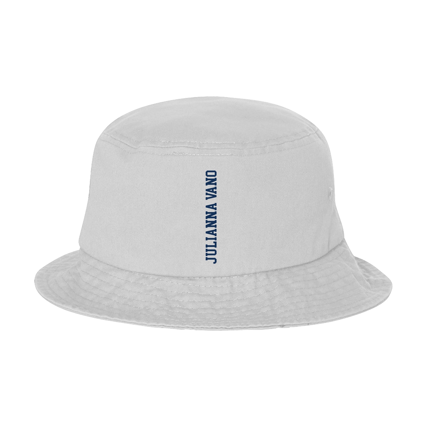 Bucket Cap — Name Vertical in White