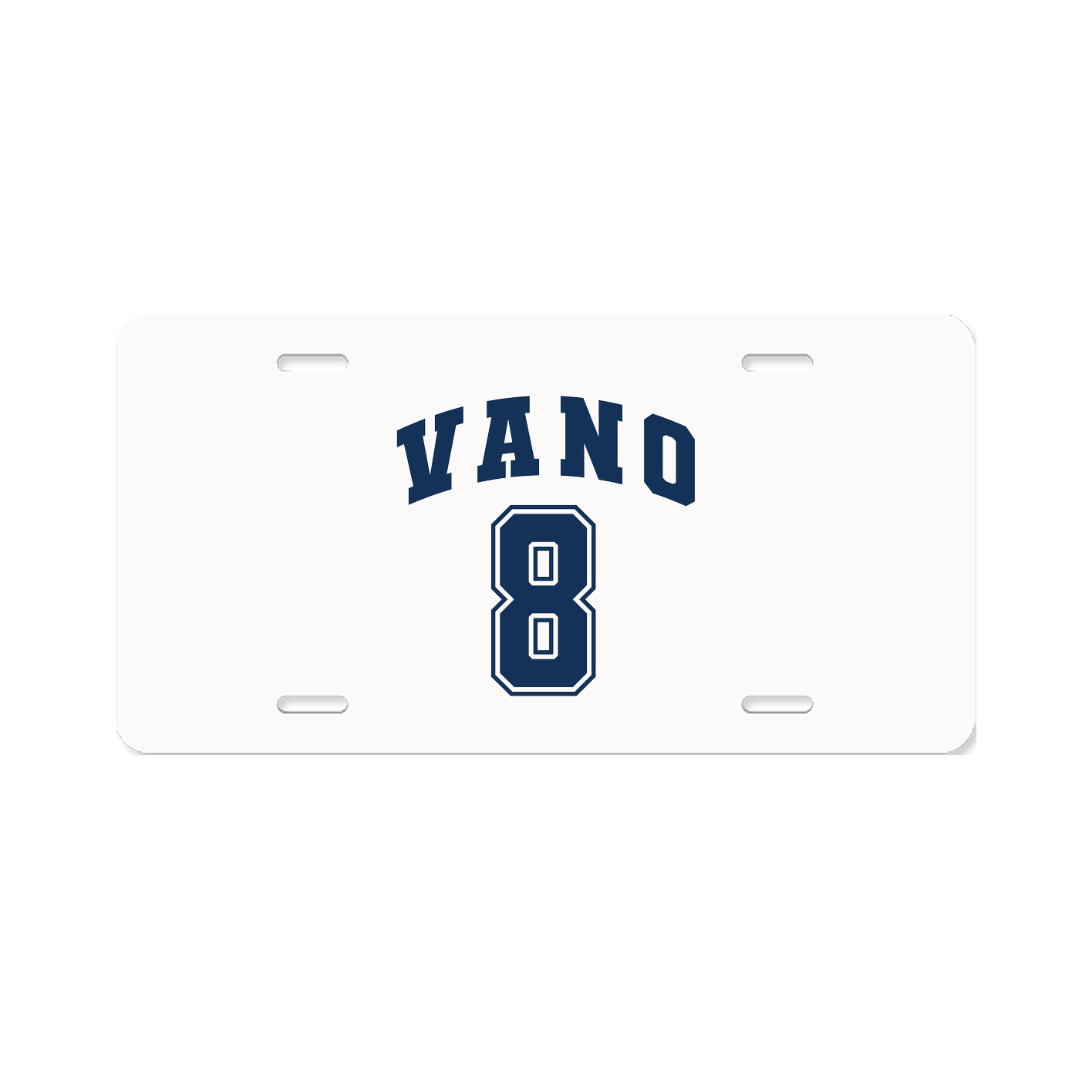 License Plate — Number in Classic