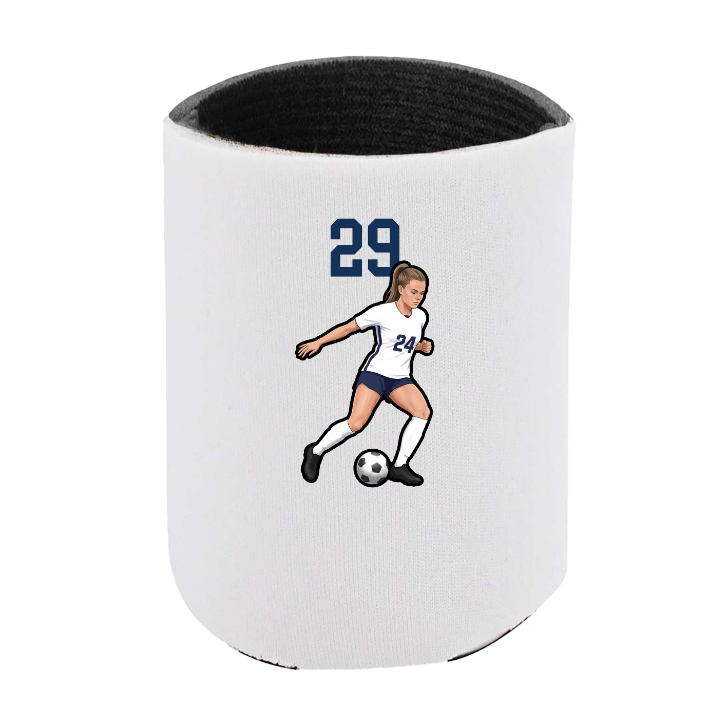 Can Holder — Number Top in White