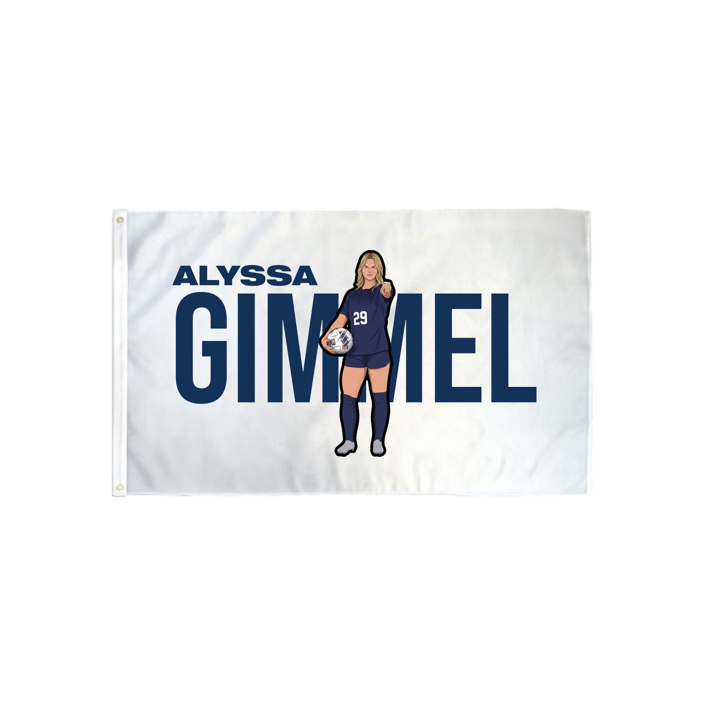 3x5 Flag — Player Name in Classic