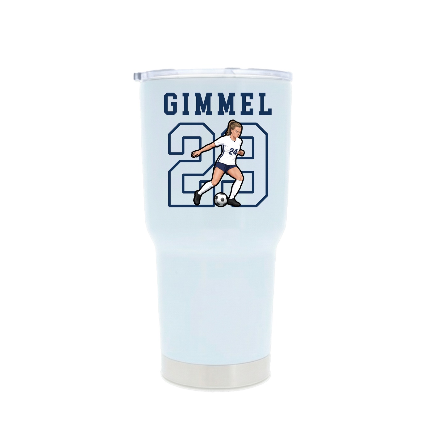 30oz Stainless Steel Tumbler — Shirsey in White