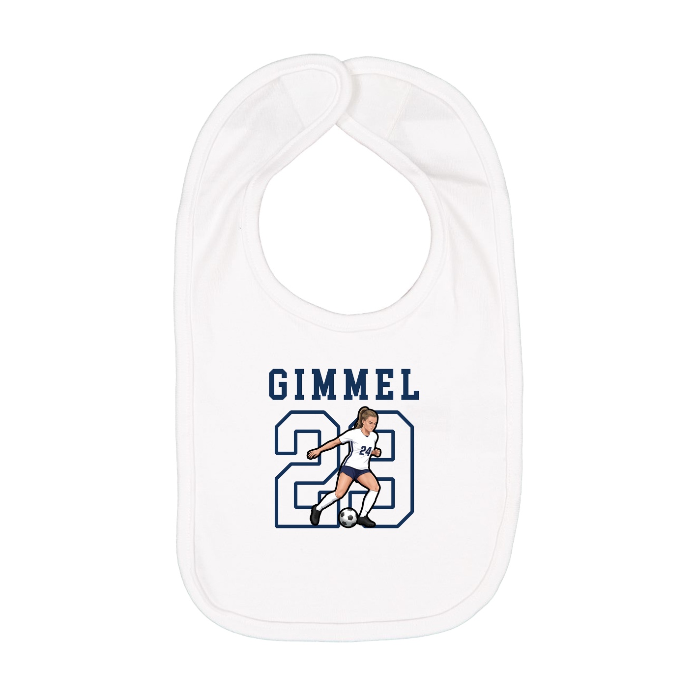 Infant Bib — Shirsey in White