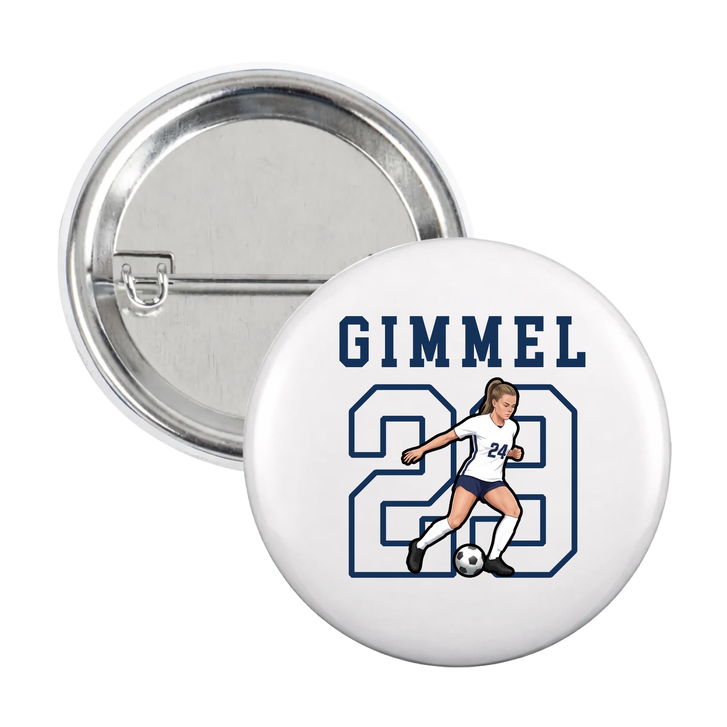 Game Day Button — Shirsey in White