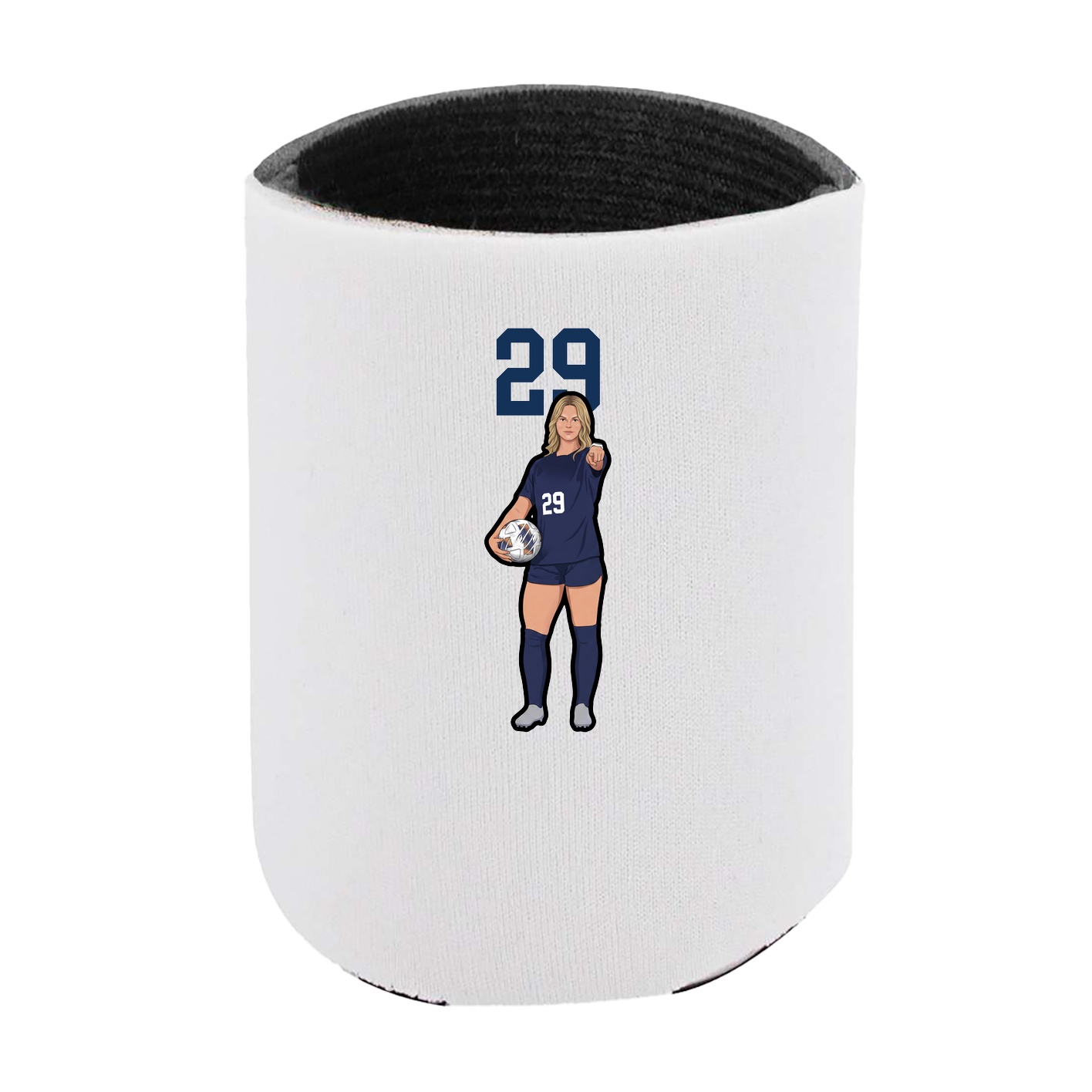Can Holder — Number Top in White