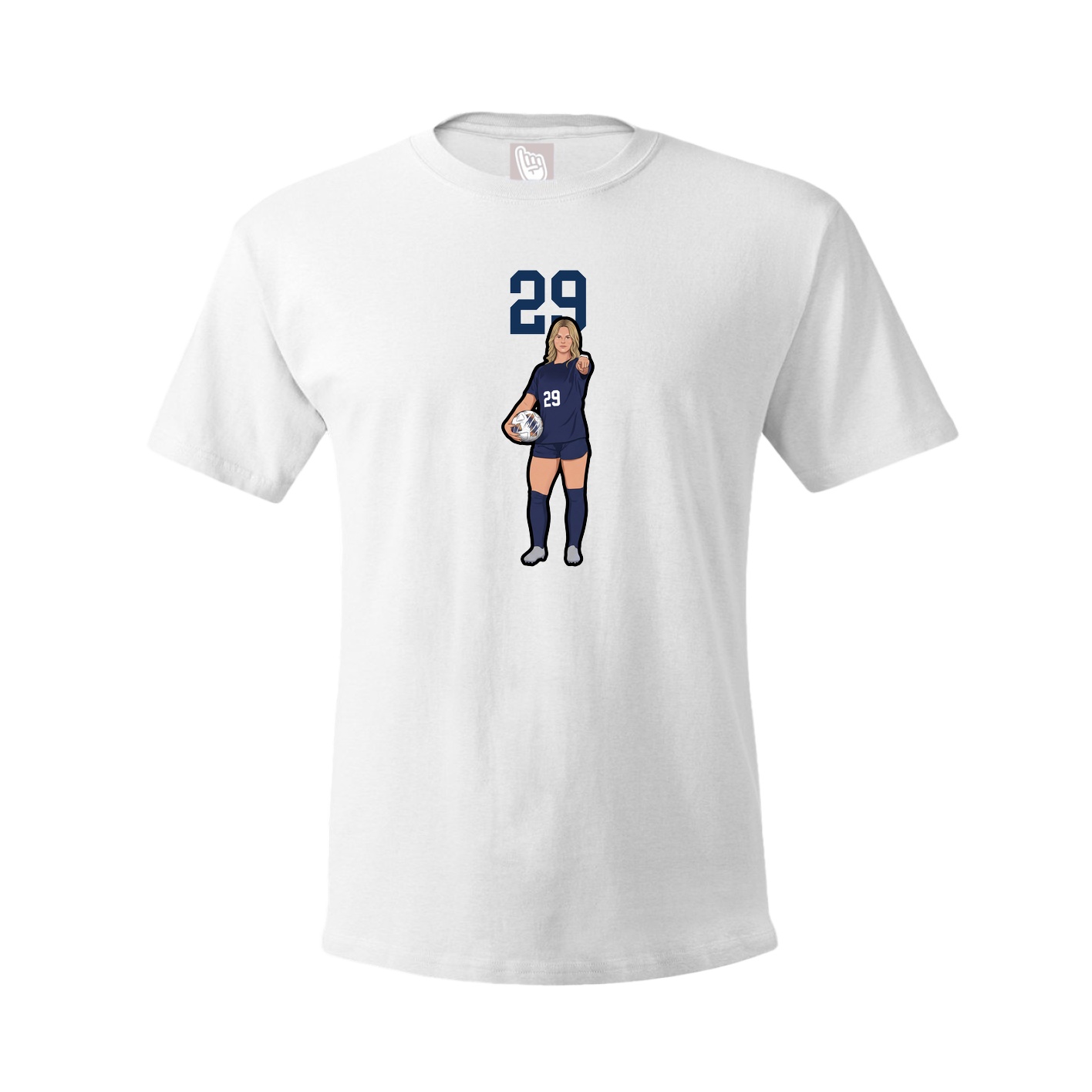 Tee — Number Top in White