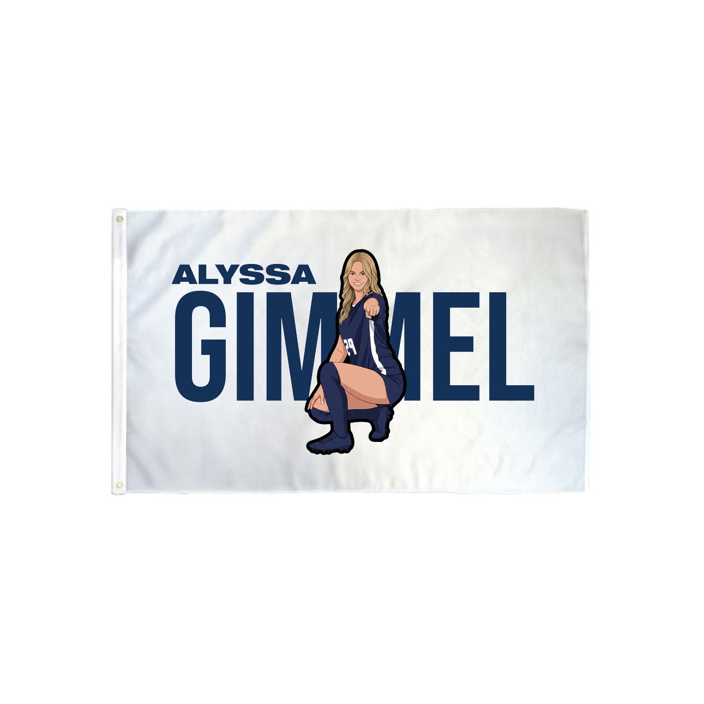 3x5 Flag — Player Name in Classic