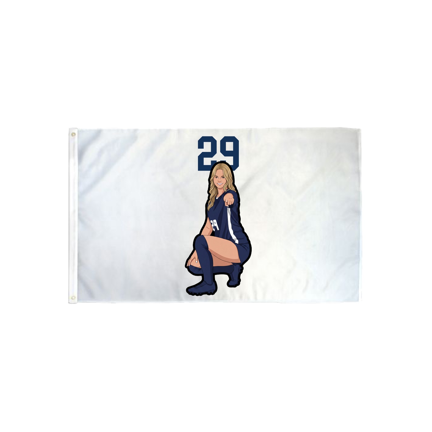 3x5 Flag — Number Top in Classic