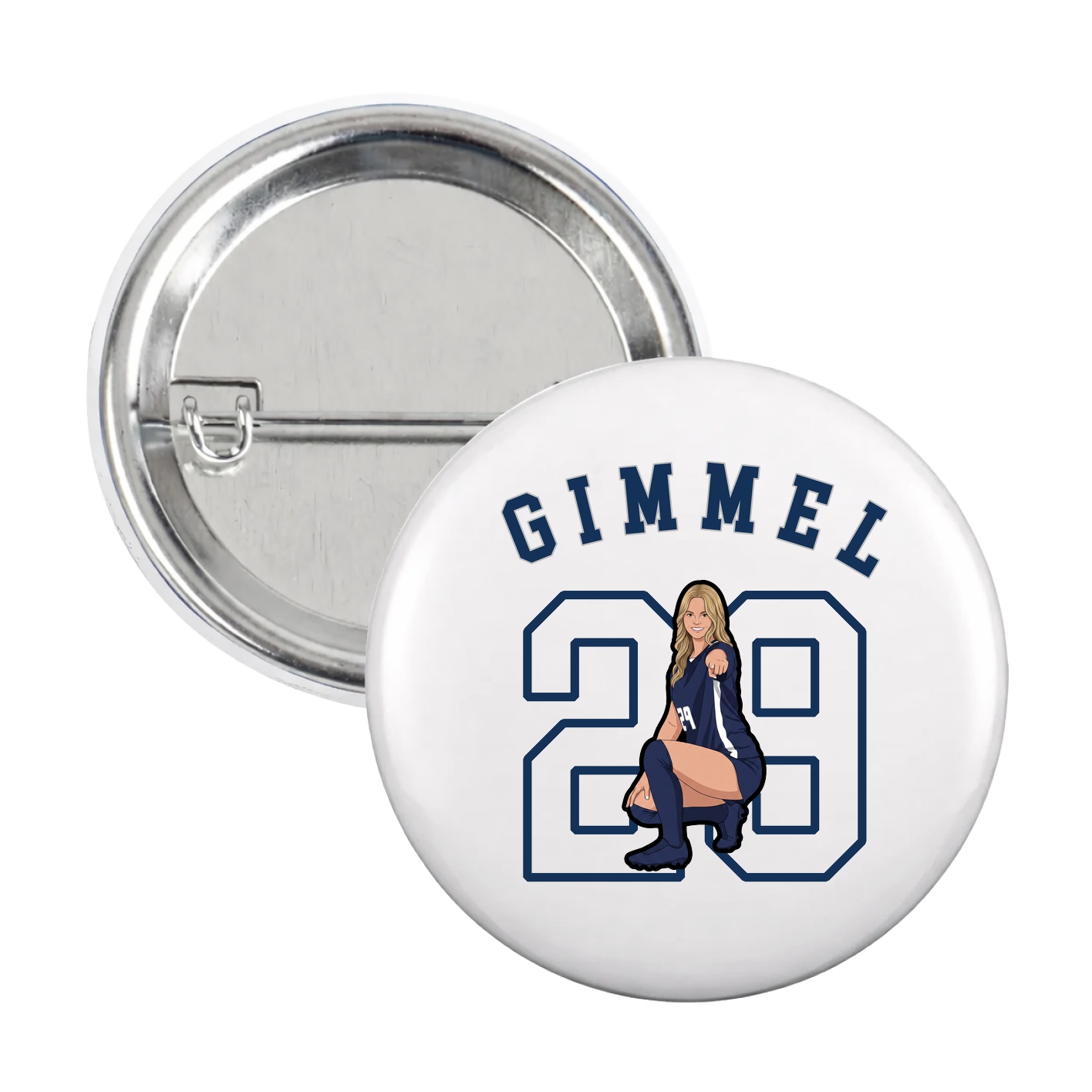 Game Day Button — Shirsey Arch in White