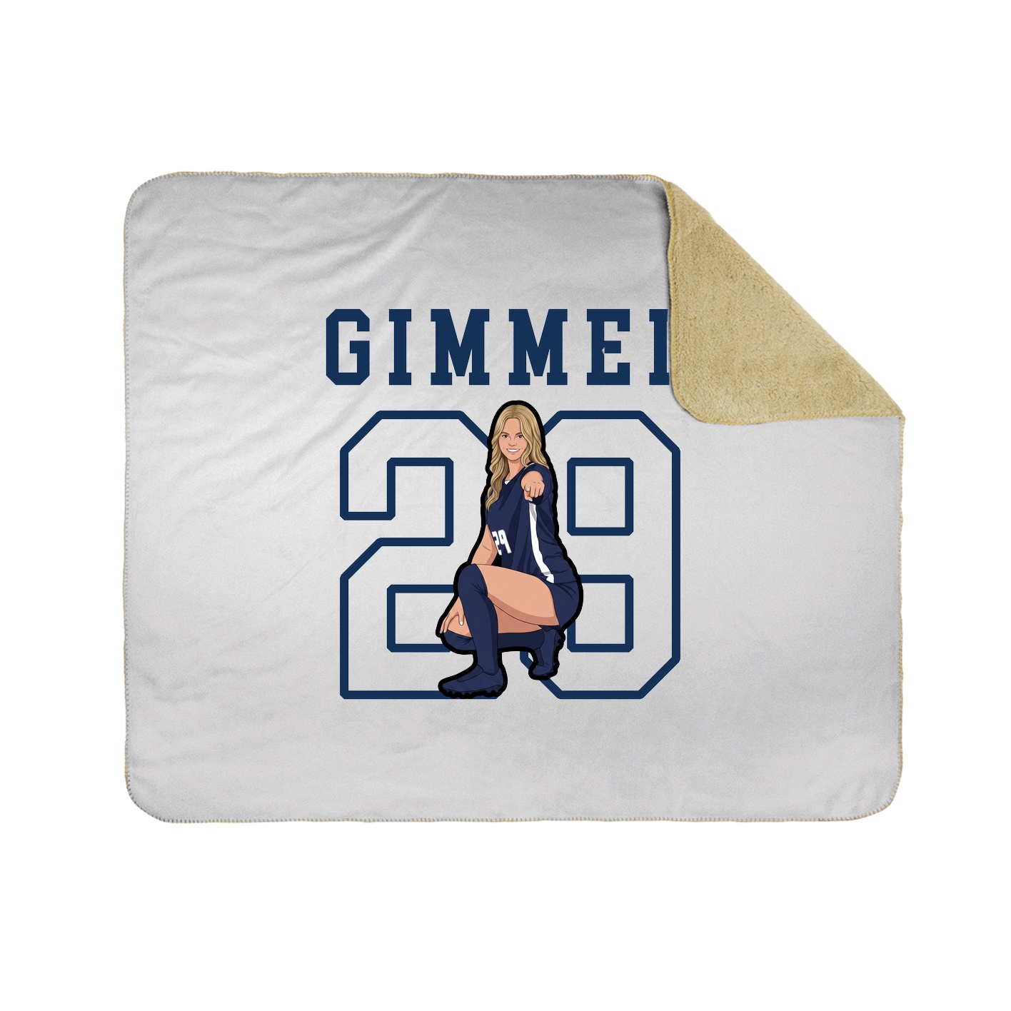 Throw Blanket — Shirsey in White