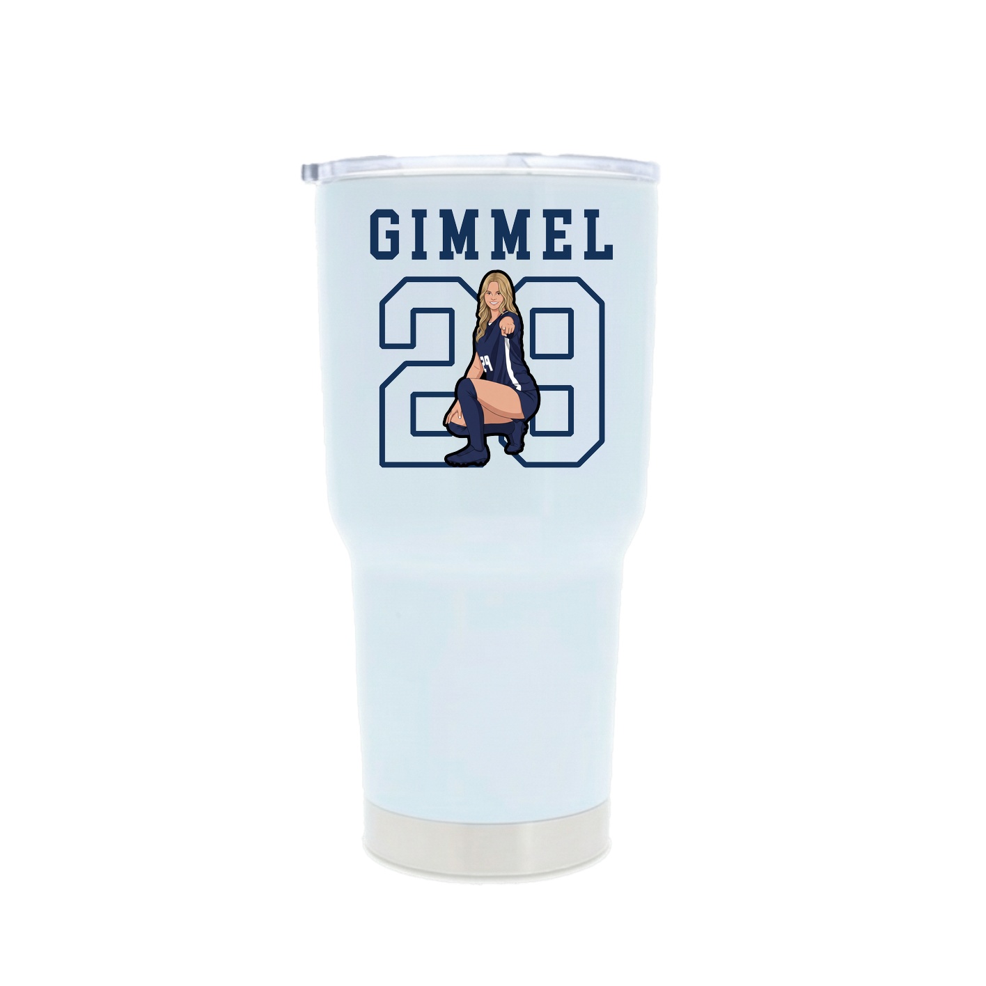 30oz Stainless Steel Tumbler — Shirsey in White