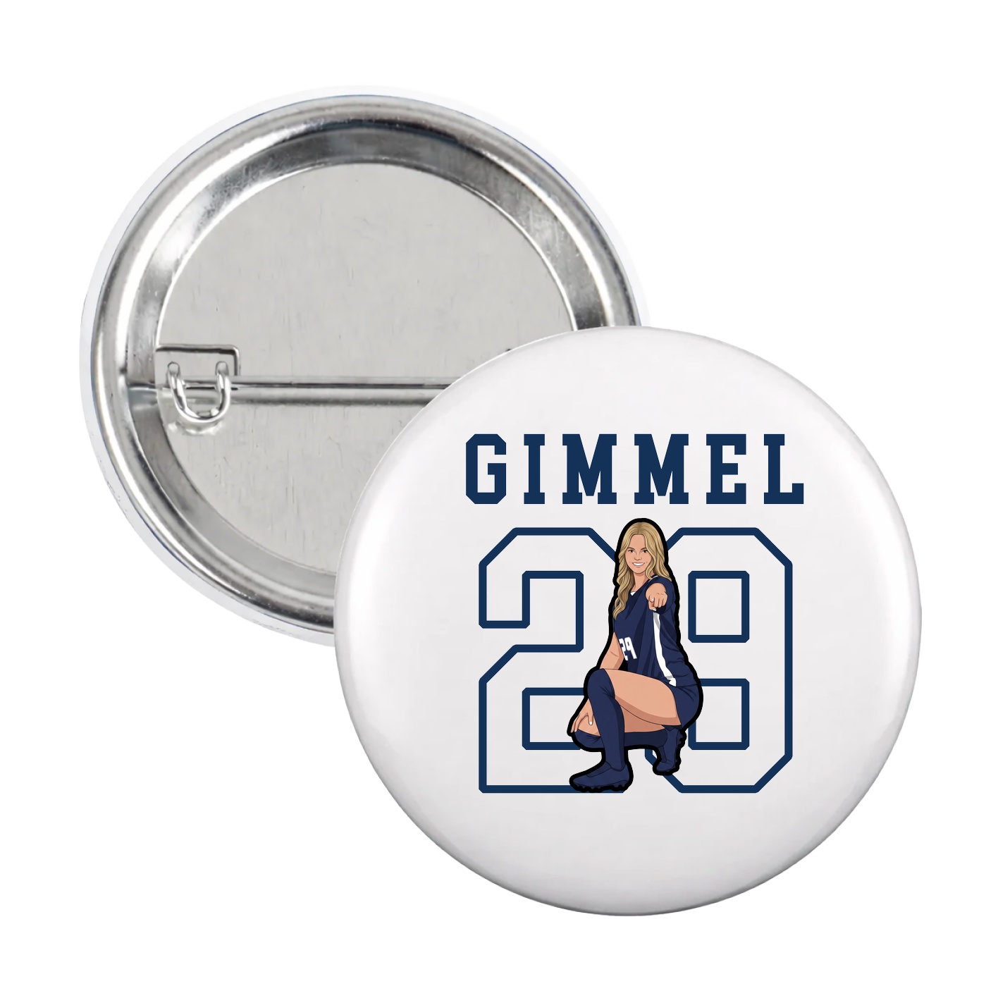 Game Day Button — Shirsey in White