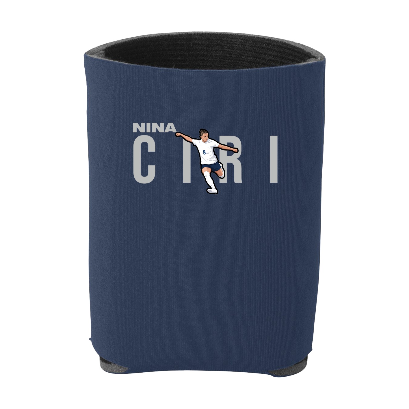 Can Holder — Player Name in Navy