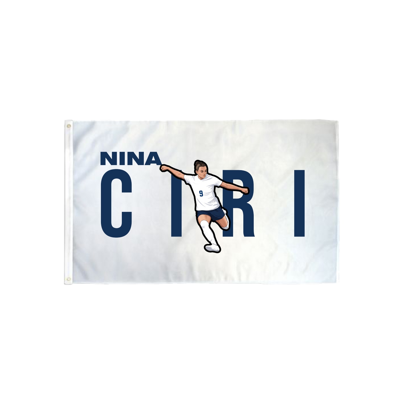3x5 Flag — Player Name in Classic