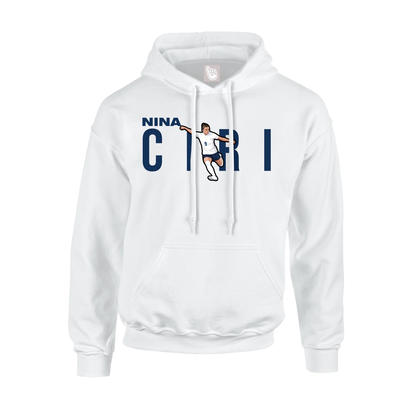Hoodie — Player Name in White