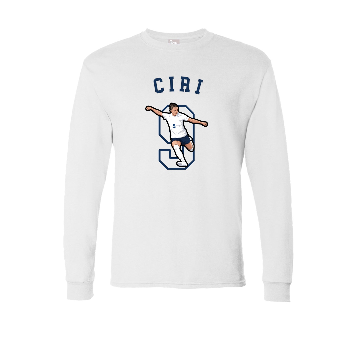 Long Sleeve Tee — Shirsey Arch in White