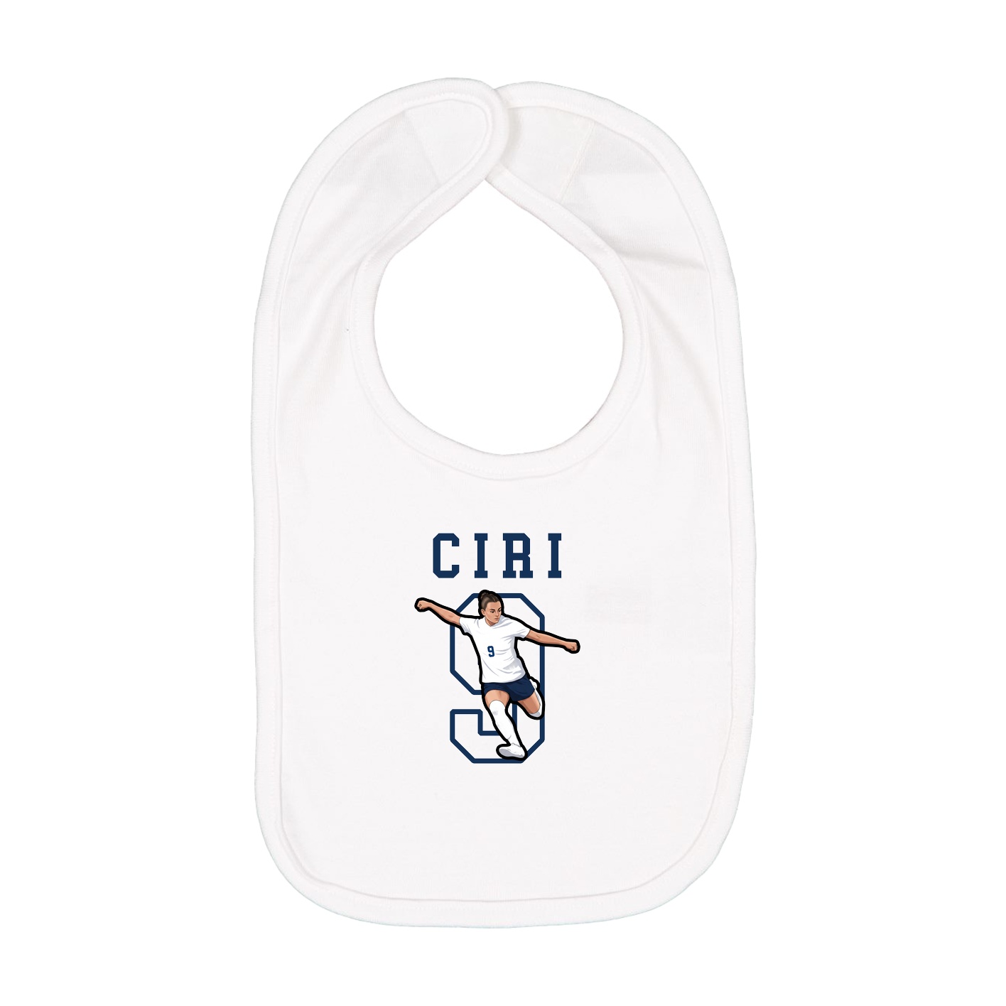 Infant Bib — Shirsey in White