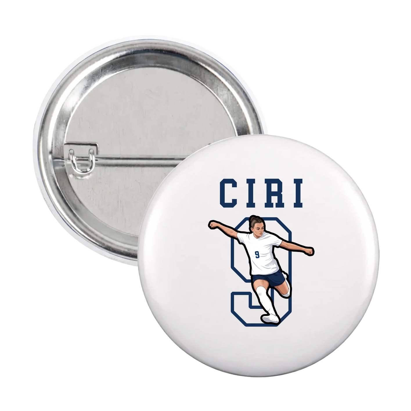 Game Day Button — Shirsey in White