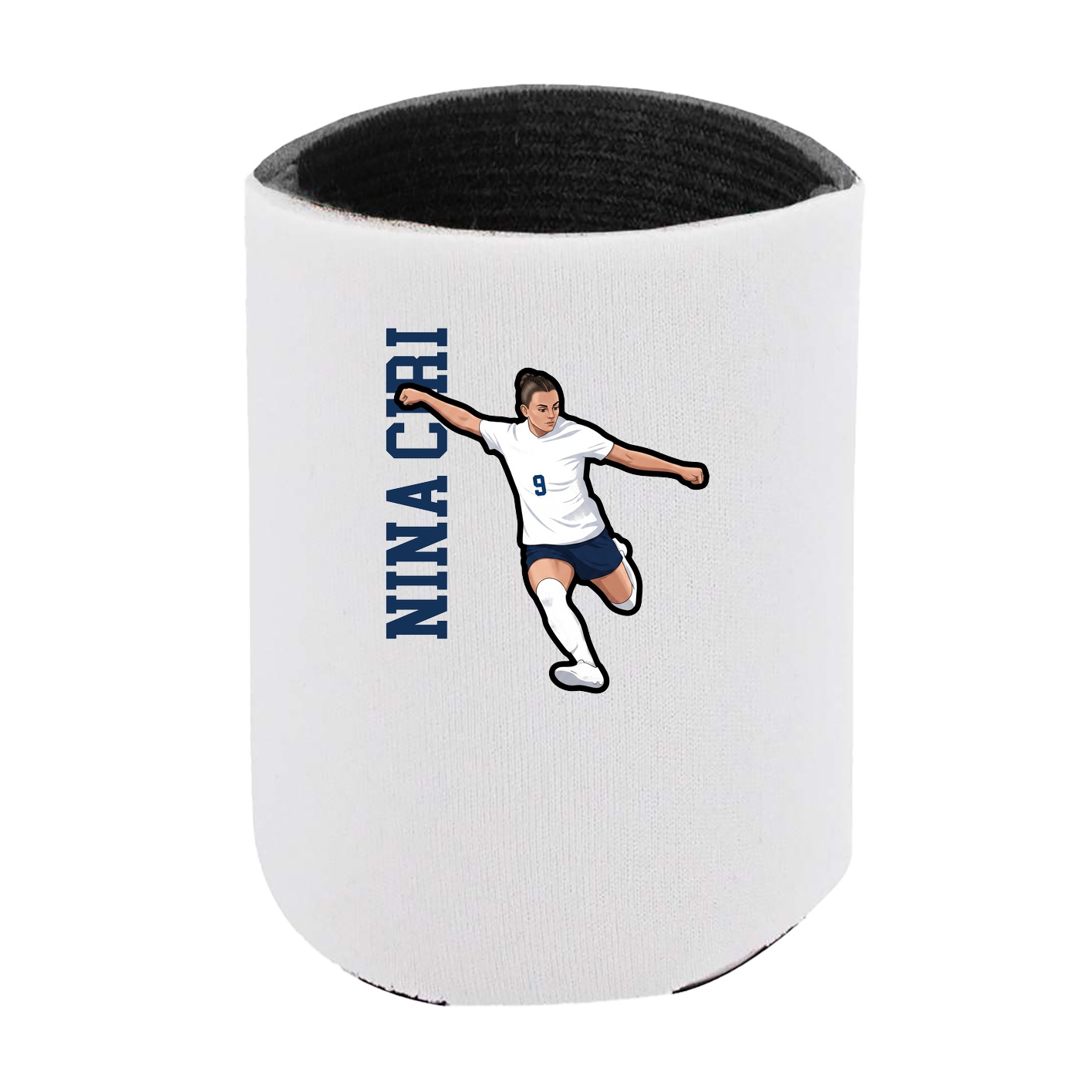 Can Holder — Name Vertical in White