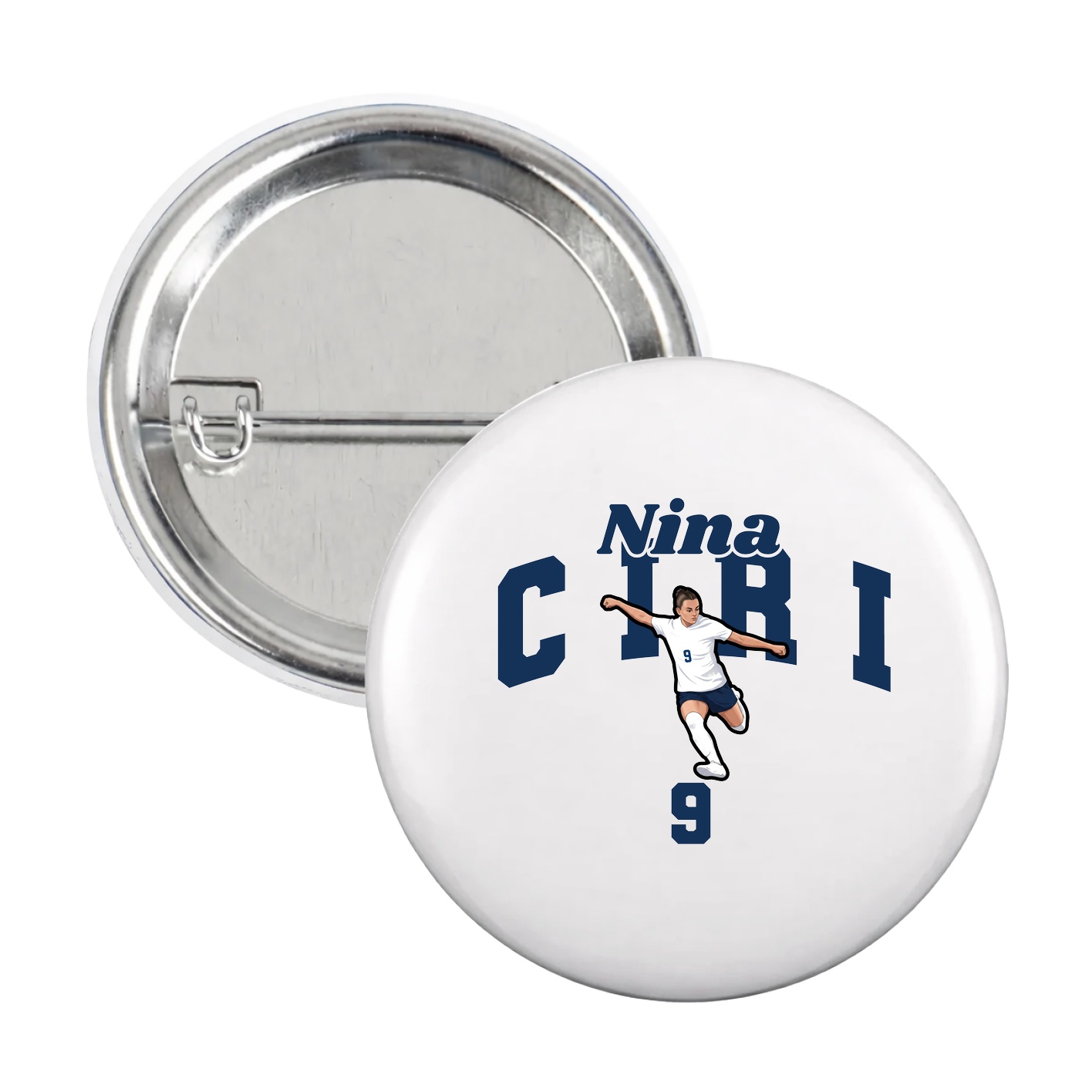 Game Day Button — Signature Arch in White