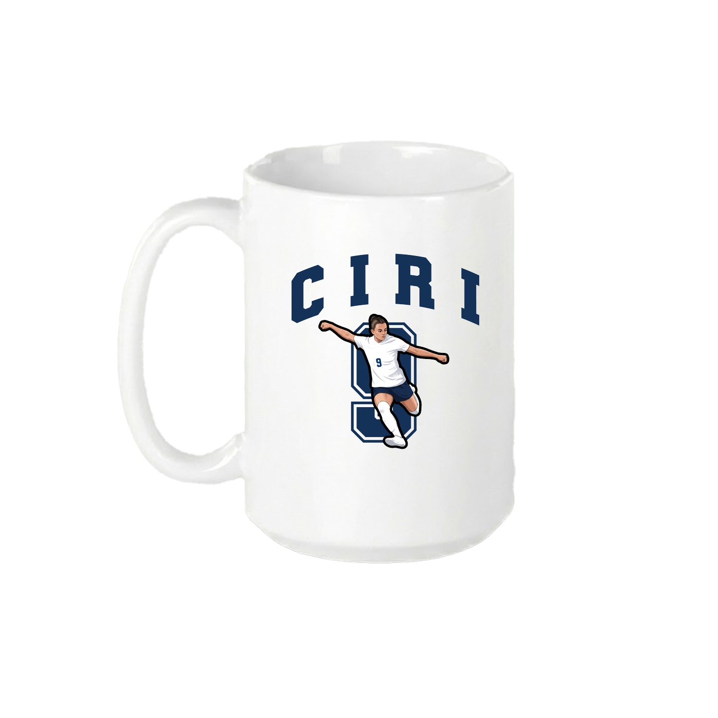 15oz Coffee Mug — Number in White