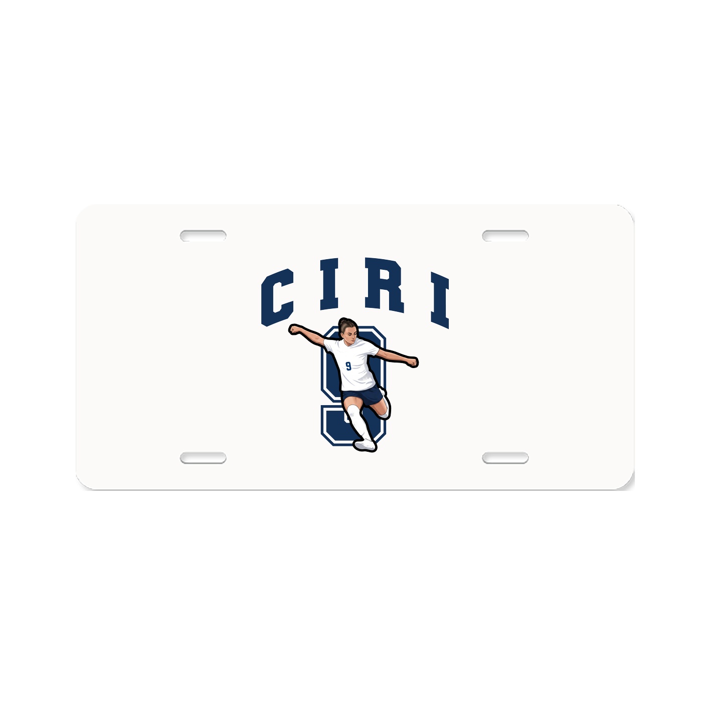 License Plate — Number in Classic