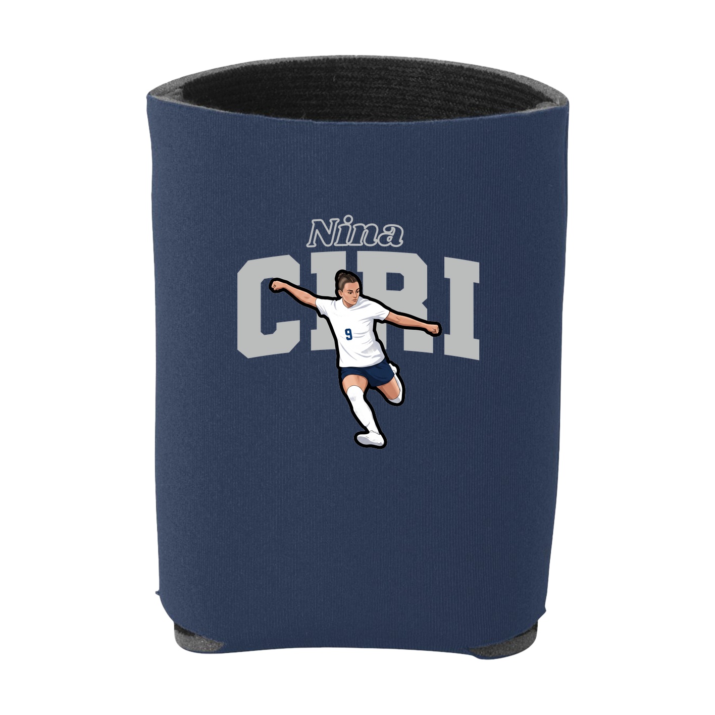 Can Holder — Name Arch in Navy