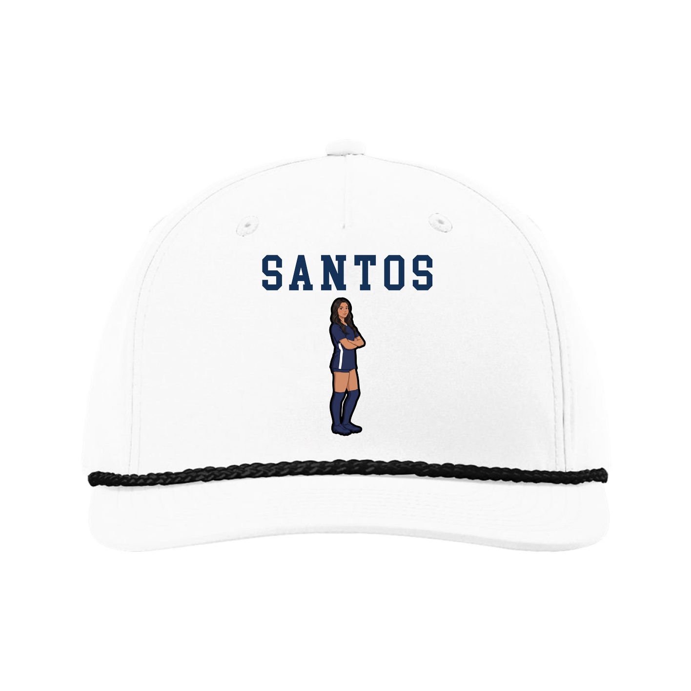 Five-Panel Classic Rope Cap — Shirsey in White