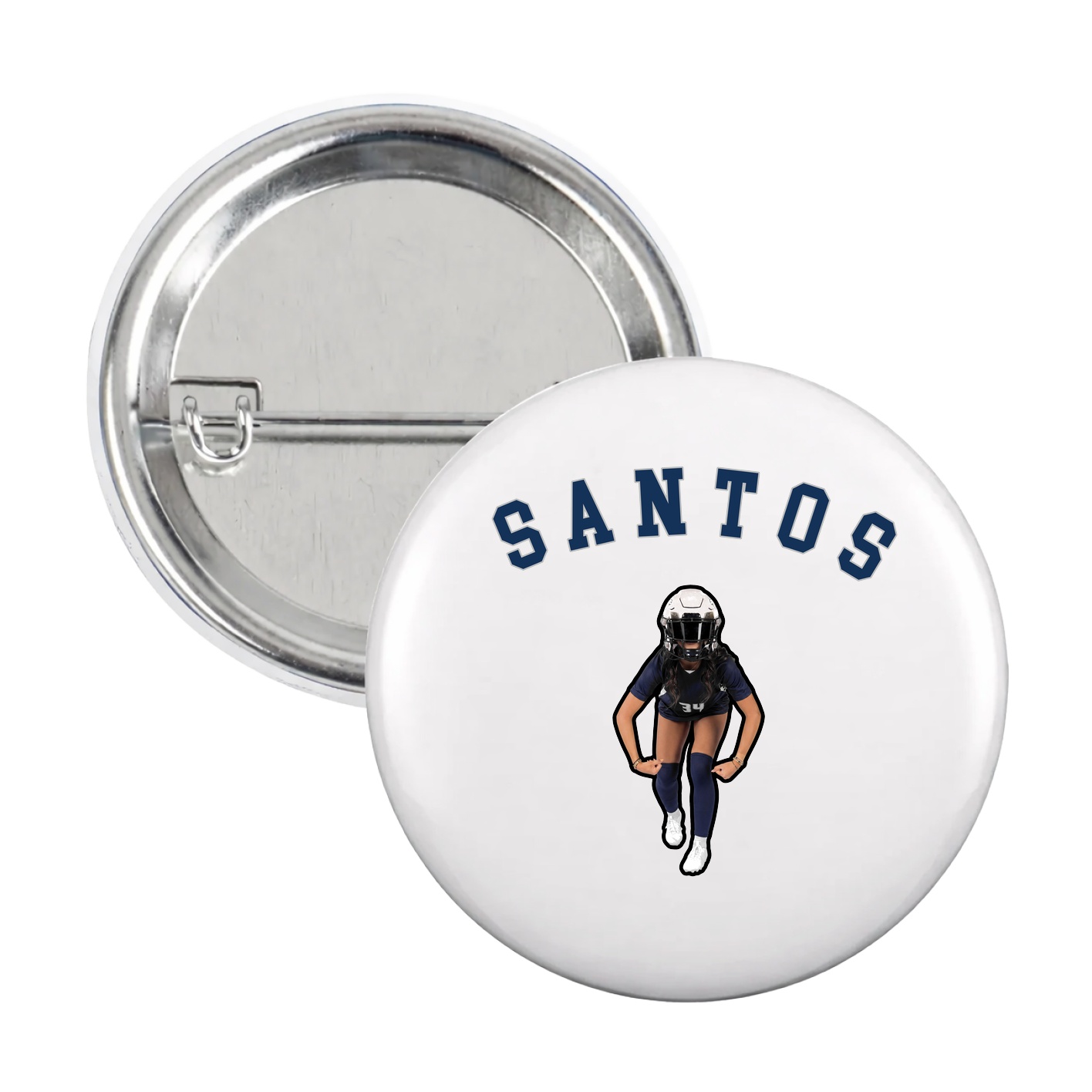 Game Day Button — Shirsey Arch in White