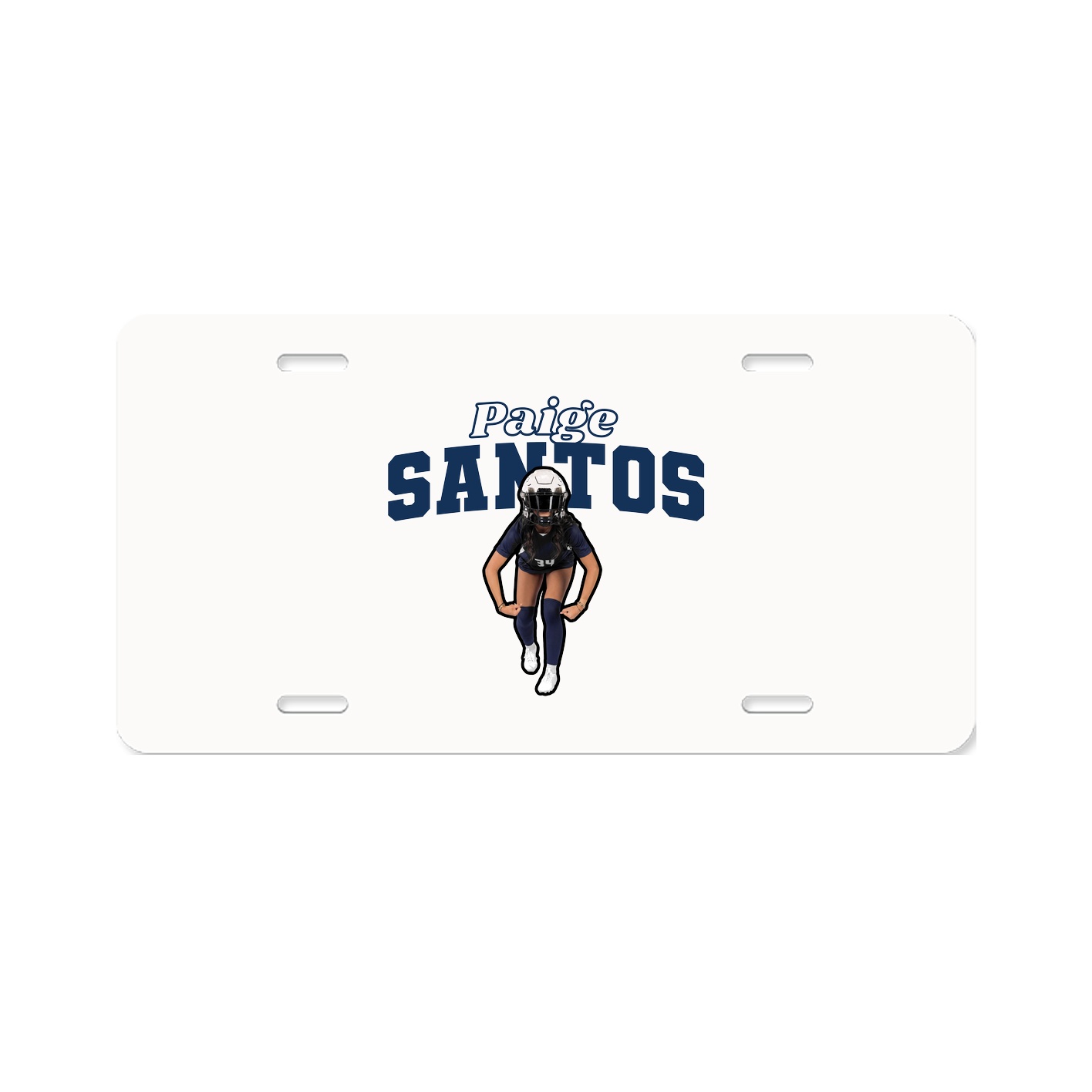 License Plate — Name Arch in Classic