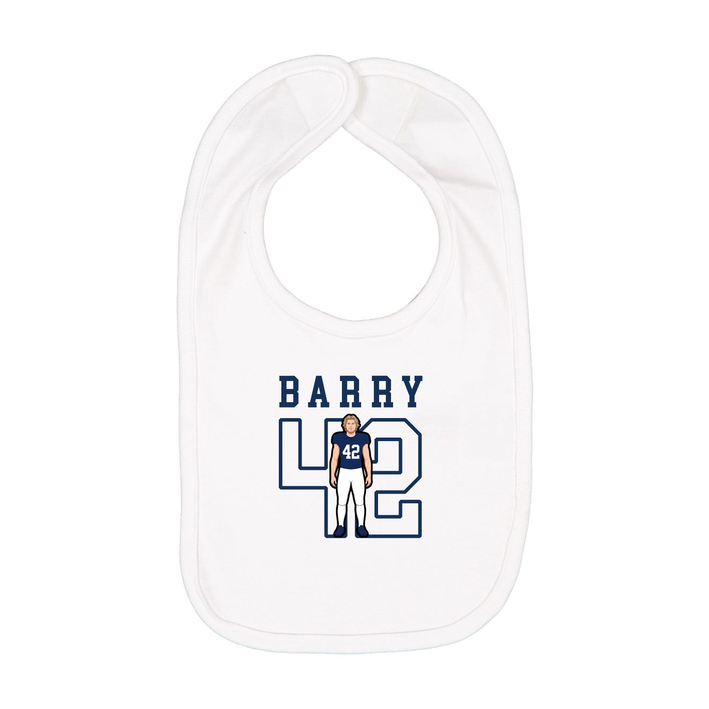 Infant Bib — Shirsey in White