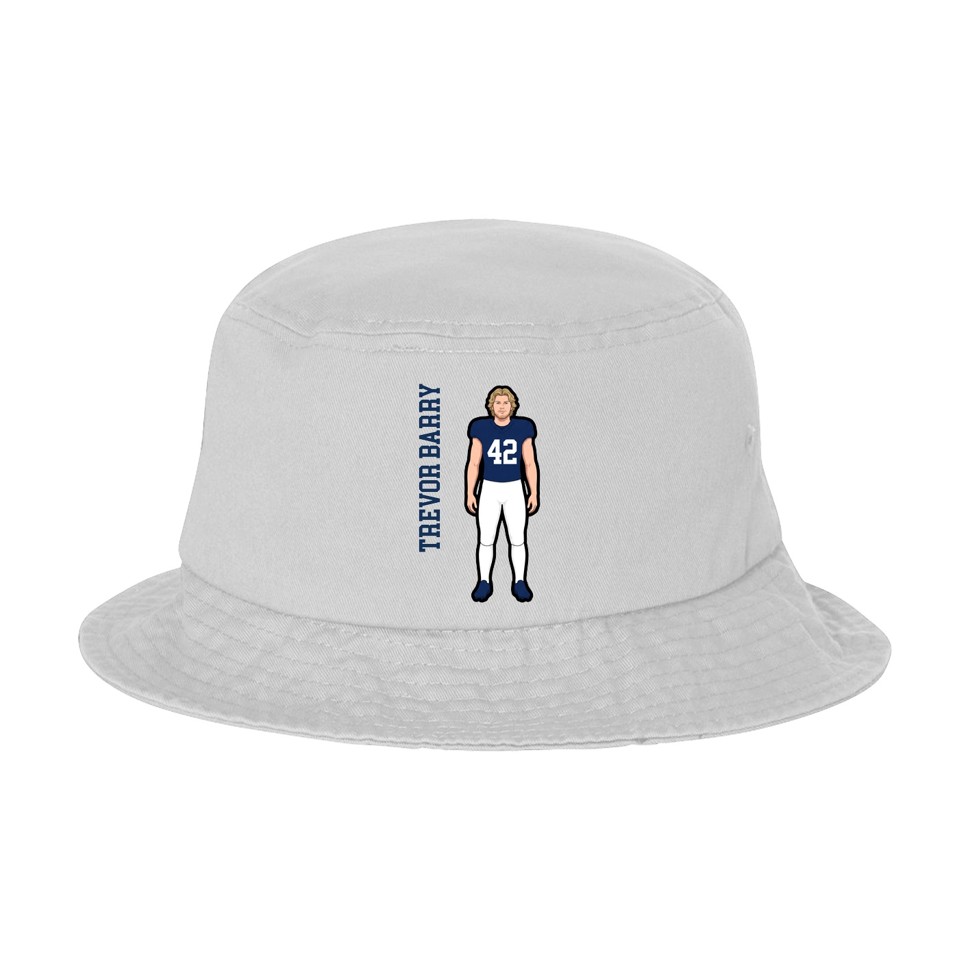 Bucket Cap — Name Vertical in White
