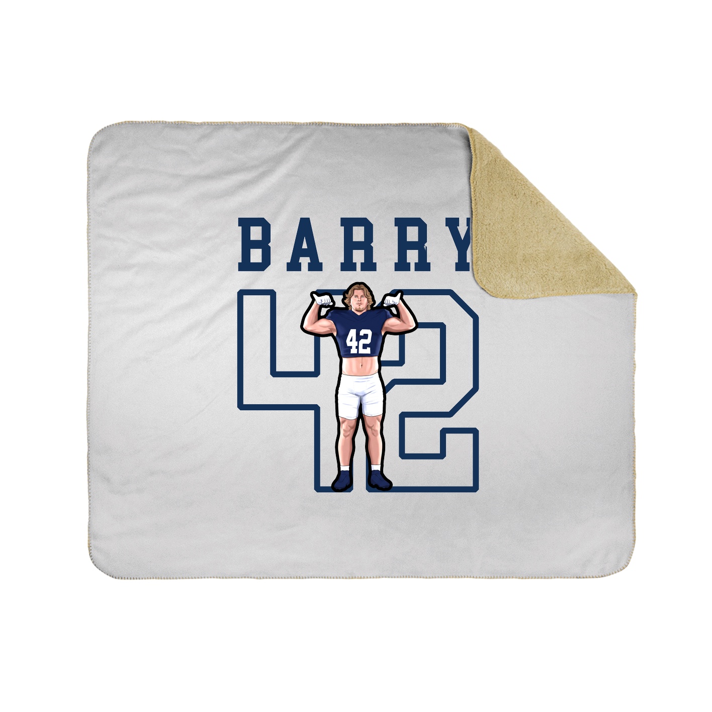 Throw Blanket — Shirsey in White