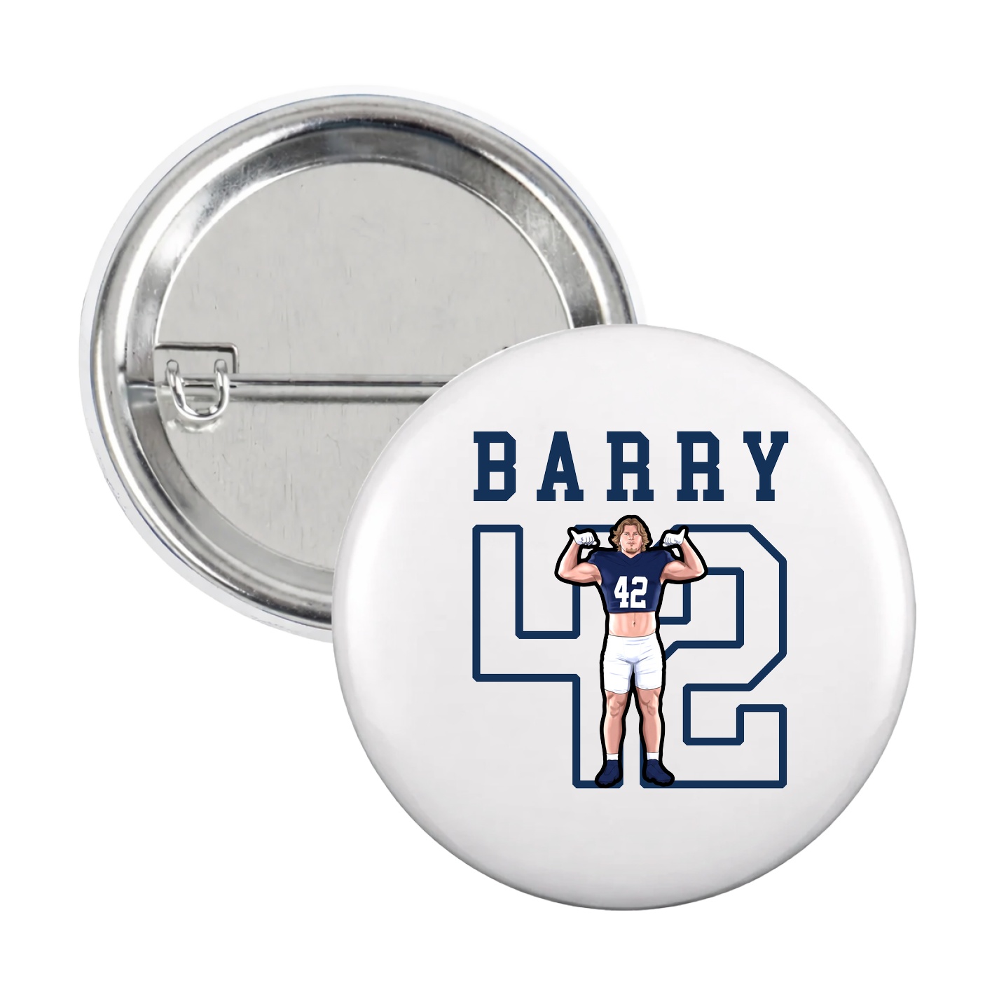 Game Day Button — Shirsey in White
