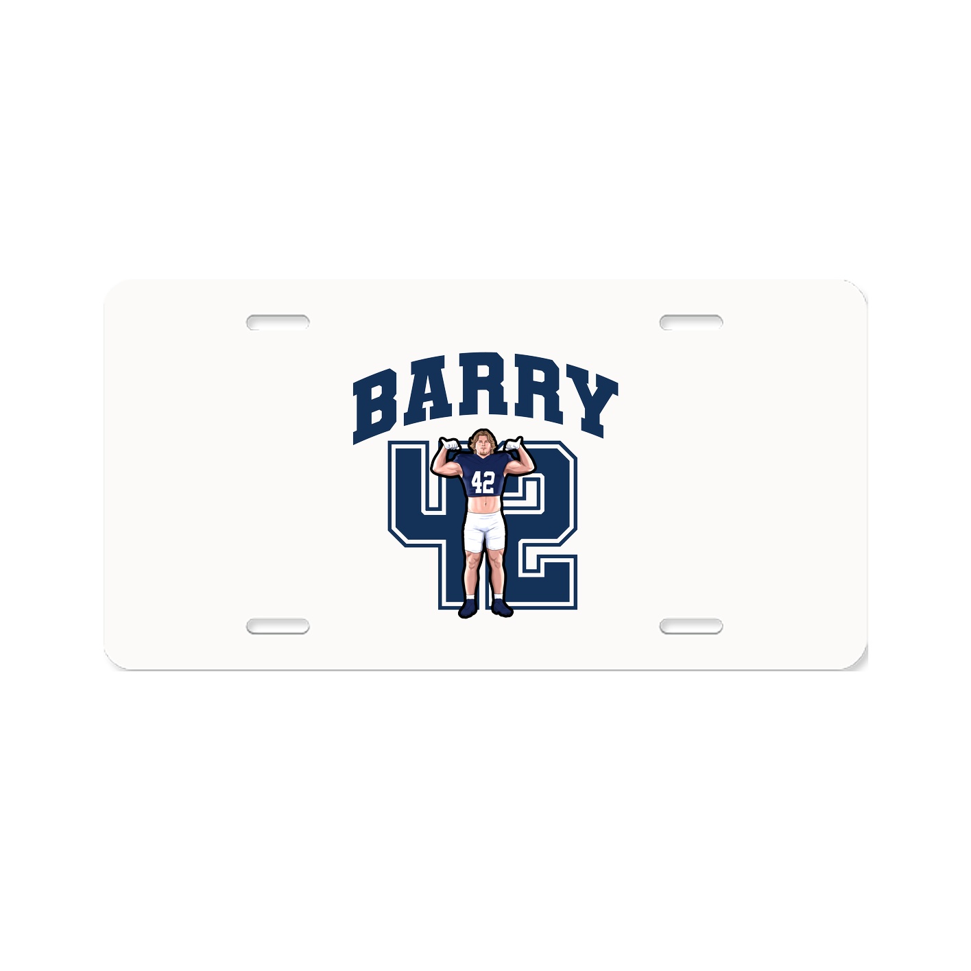 License Plate — Number in Classic